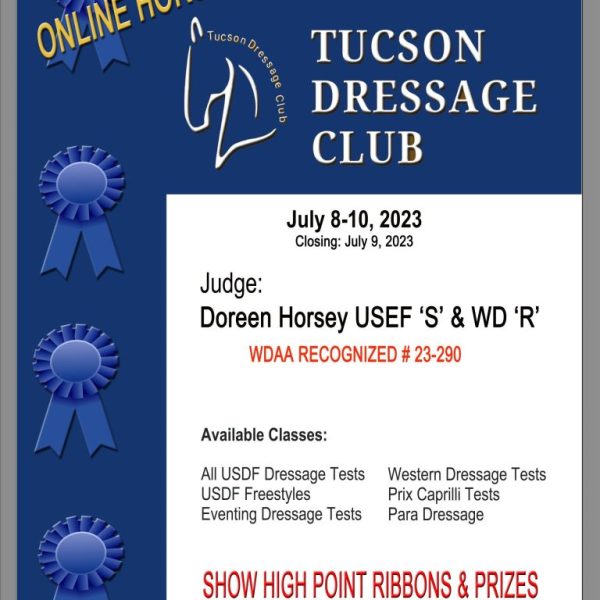 #8157 Tucson Dressage Club : July 8-10, 2023