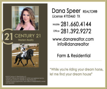 Real Estate Specalist for the horse community  in Texas